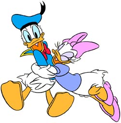 Donald - ratoiul - desene animate - planse de colorat